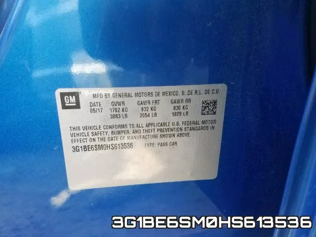 3G1BE6SM0HS613536 фото 2