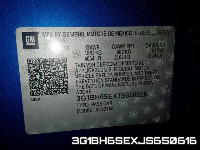 3G1BH6SEXJS650616 фото 2
