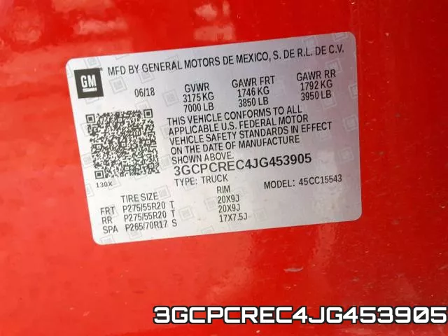 3GCPCREC4JG453905 фото 2