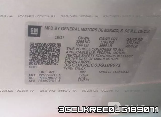 3GCUKREC0JG189071 фото 10