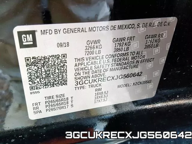 3GCUKRECXJG560642 фото 2