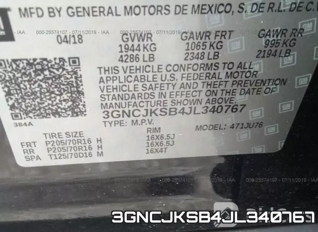 3GNCJKSB4JL340767 фото 10