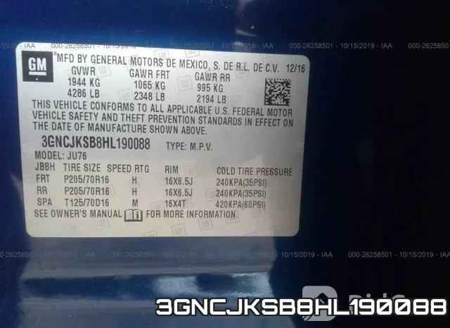 3GNCJKSB8HL190088 фото 10