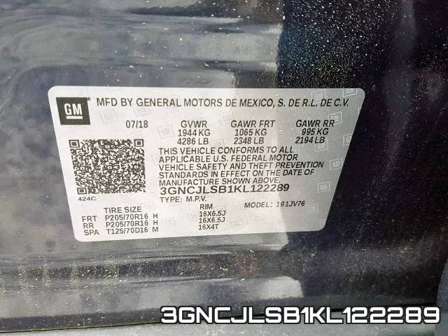 3GNCJLSB1KL122289 фото 2