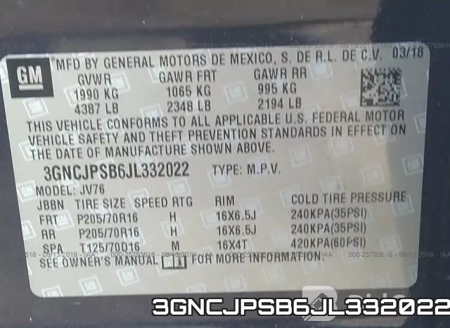 3GNCJPSB6JL332022 фото 10