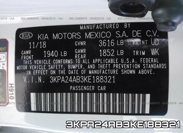 3KPA24AB3KE188321 фото 10
