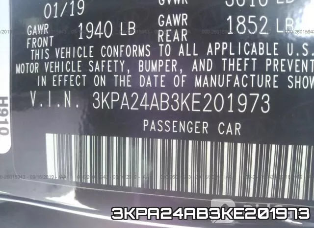 3KPA24AB3KE201973 фото 10