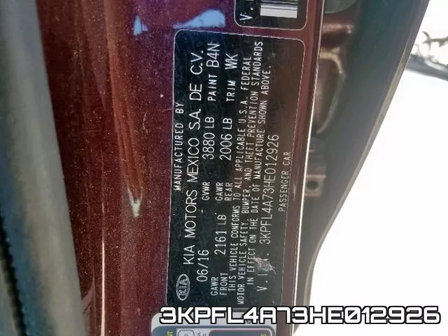 3KPFL4A73HE012926 фото 2