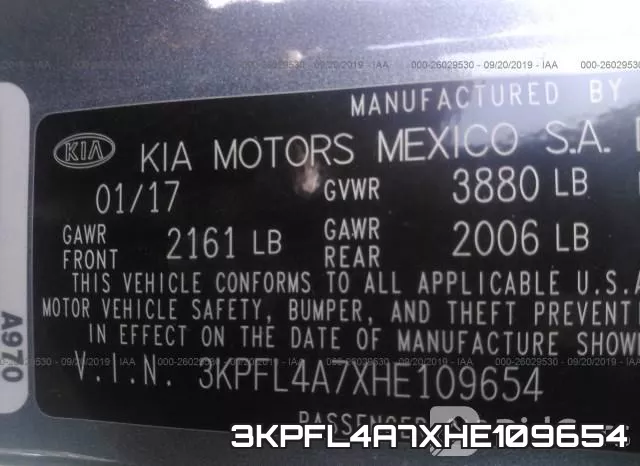 3KPFL4A7XHE109654 фото 10
