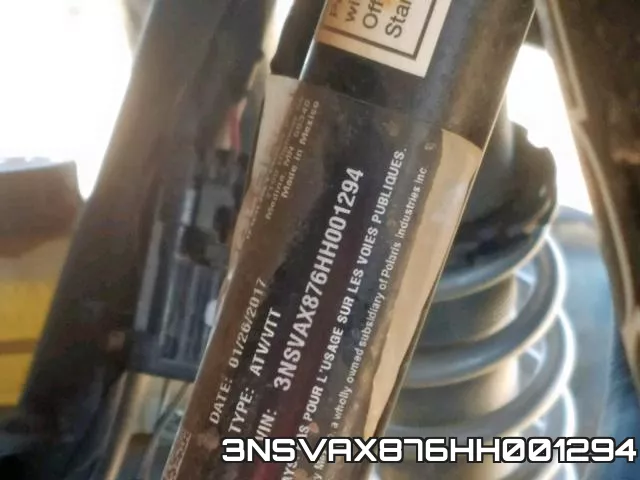 3NSVAX876HH001294 фото 2