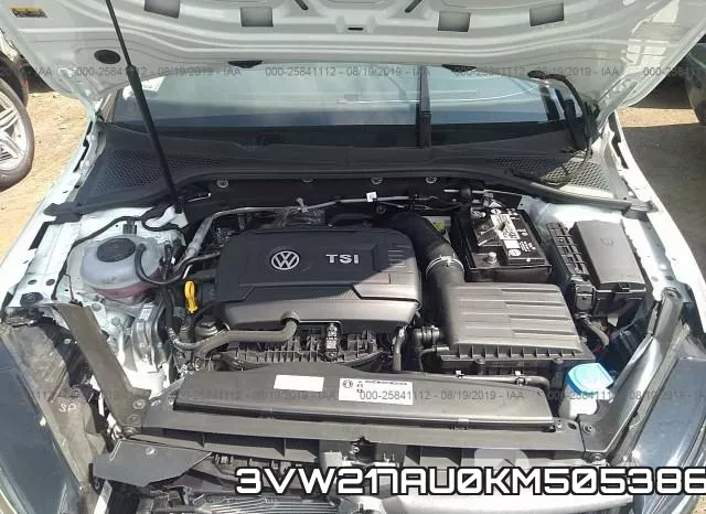 3VW217AU0KM505386 фото 2