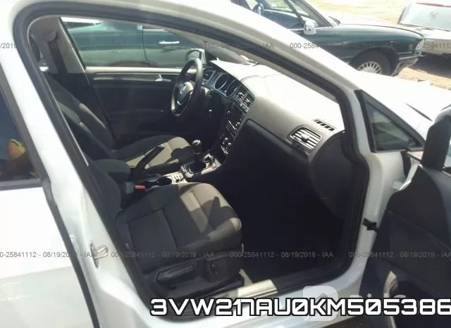 3VW217AU0KM505386 фото 6