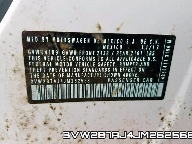 3VW2B7AJ4JM262568 фото 2