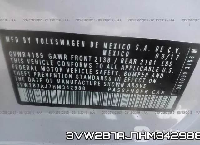 3VW2B7AJ7HM342988 фото 10