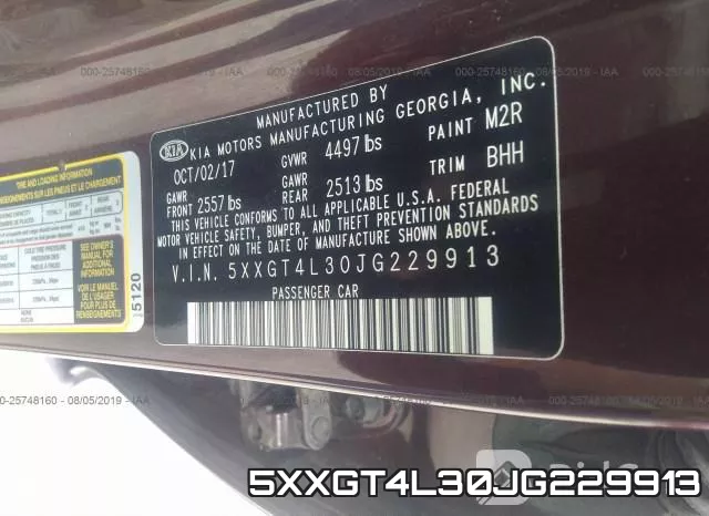 5XXGT4L30JG229913 фото 9