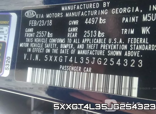 5XXGT4L35JG254323 фото 10