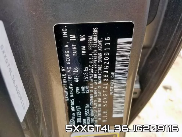 5XXGT4L36JG209116 фото 2