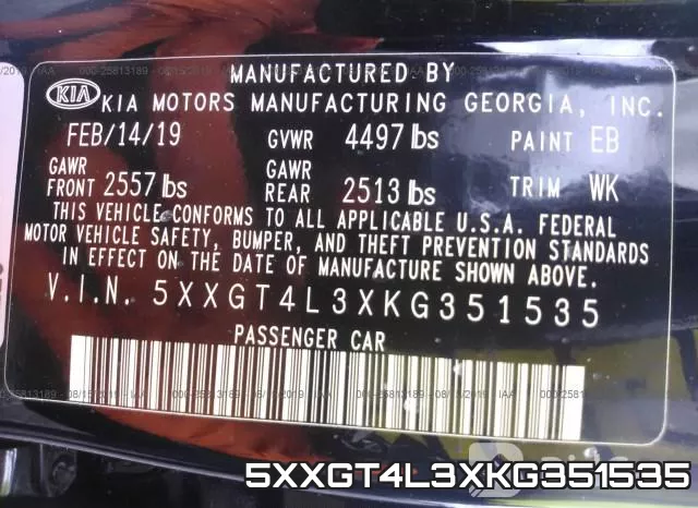 5XXGT4L3XKG351535 фото 9