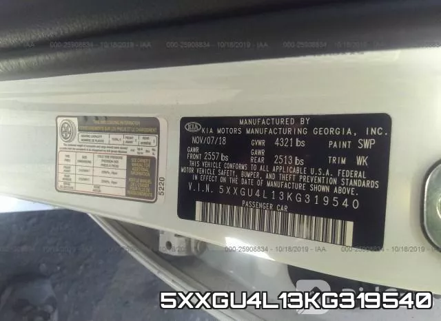 5XXGU4L13KG319540 фото 10