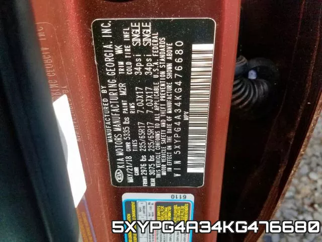 5XYPG4A34KG476680 фото 2