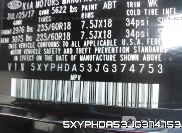 5XYPHDA53JG374753 фото 10