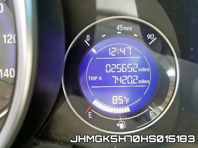JHMGK5H70HS015183 фото 9