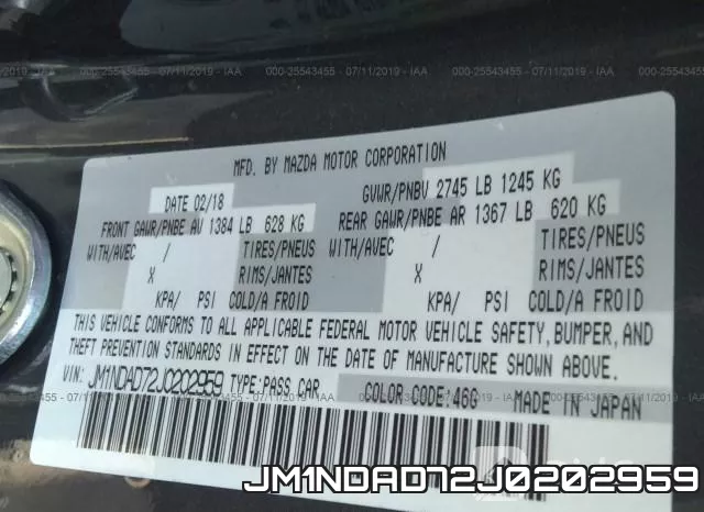 JM1NDAD72J0202959 фото 10