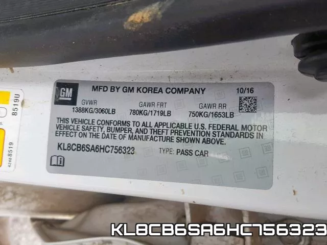KL8CB6SA6HC756323 фото 2