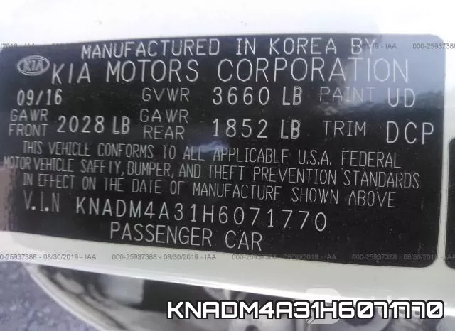 KNADM4A31H6071770 фото 10