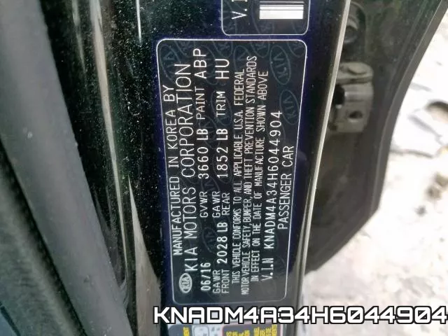 KNADM4A34H6044904 фото 2