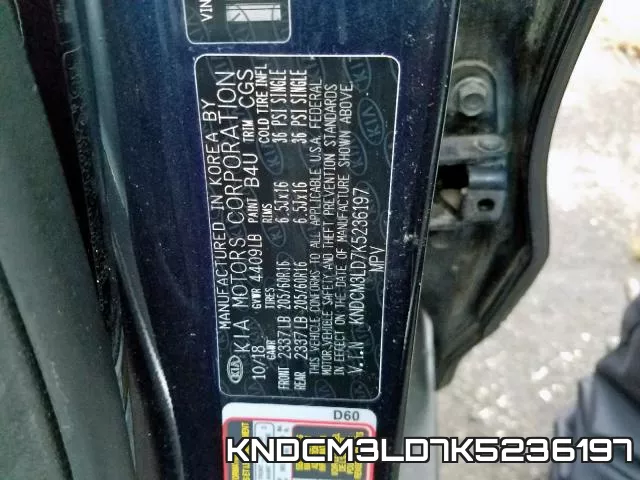 KNDCM3LD7K5236197 фото 2