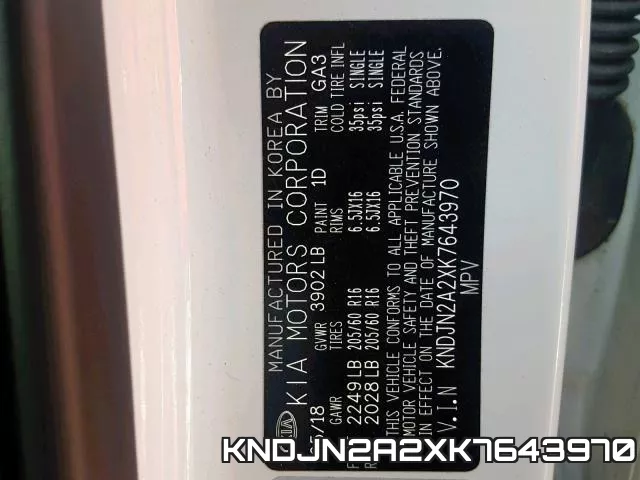 KNDJN2A2XK7643970 фото 2