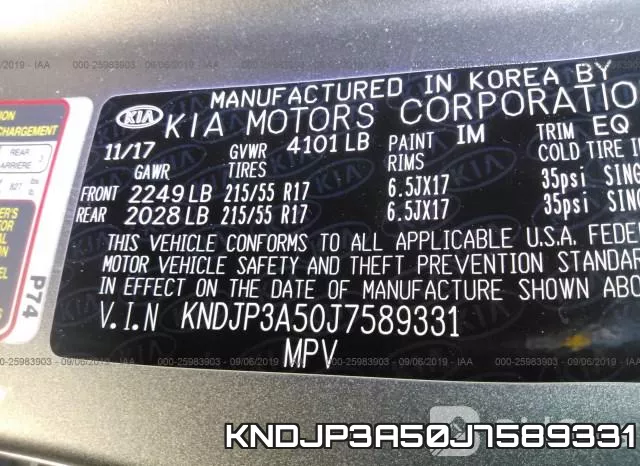 KNDJP3A50J7589331 фото 10