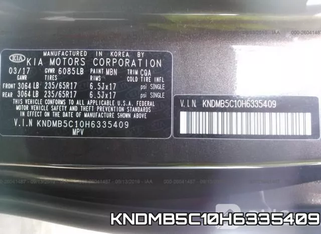 KNDMB5C10H6335409 фото 10