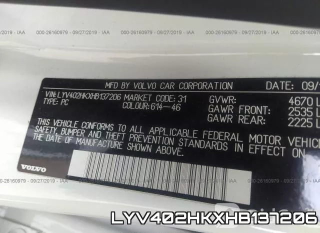 LYV402HKXHB137206 фото 10