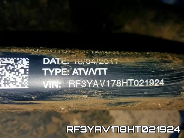 RF3YAV178HT021924 фото 2