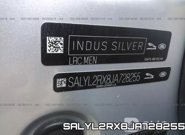 SALYL2RX8JA728255 фото 10