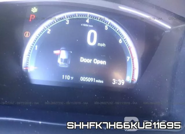 SHHFK7H66KU211695 фото 8