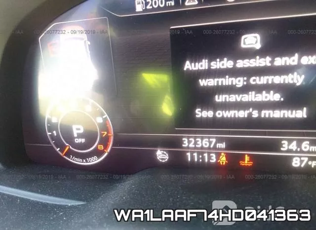 WA1LAAF74HD041363 фото 8