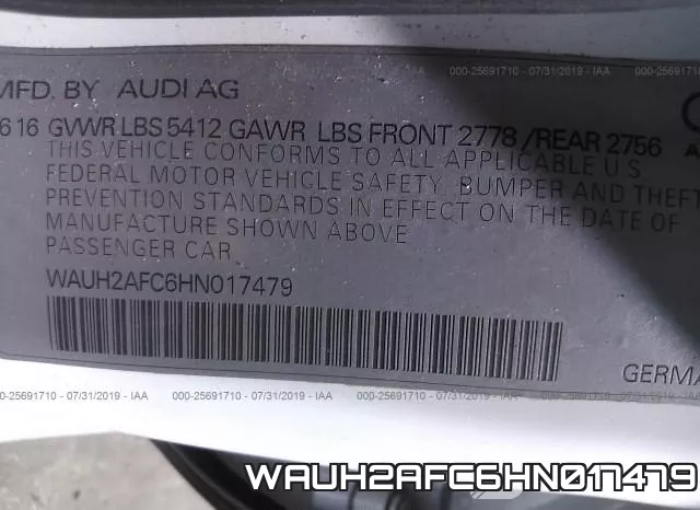 WAUH2AFC6HN017479 фото 10