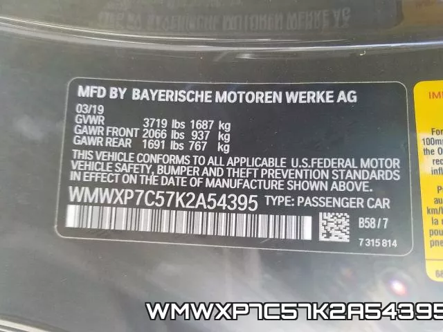 WMWXP7C57K2A54395 фото 2