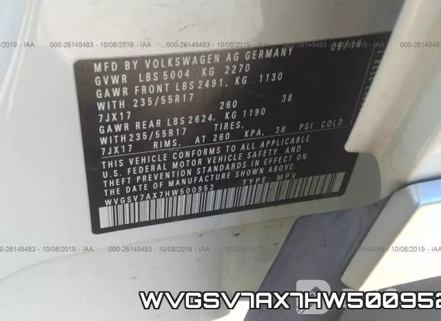 WVGSV7AX7HW500952 фото 10