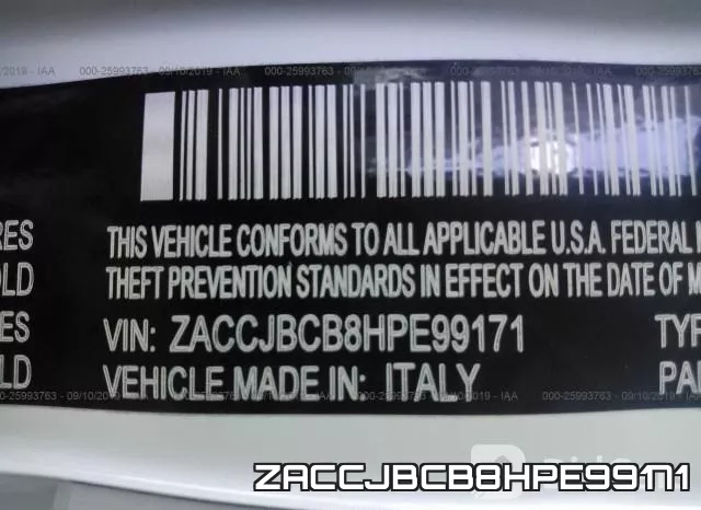 ZACCJBCB8HPE99171 фото 10
