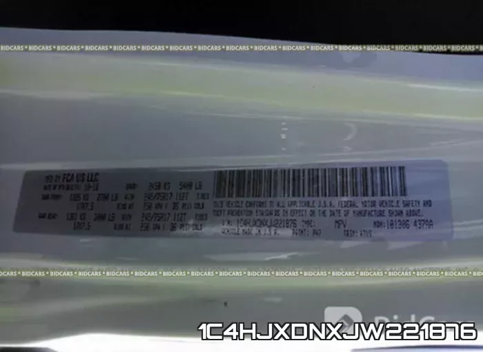 1C4HJXDNXJW221876 фото 10