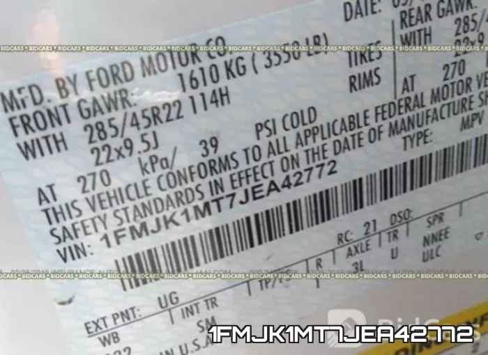 1FMJK1MT7JEA42772 фото 10