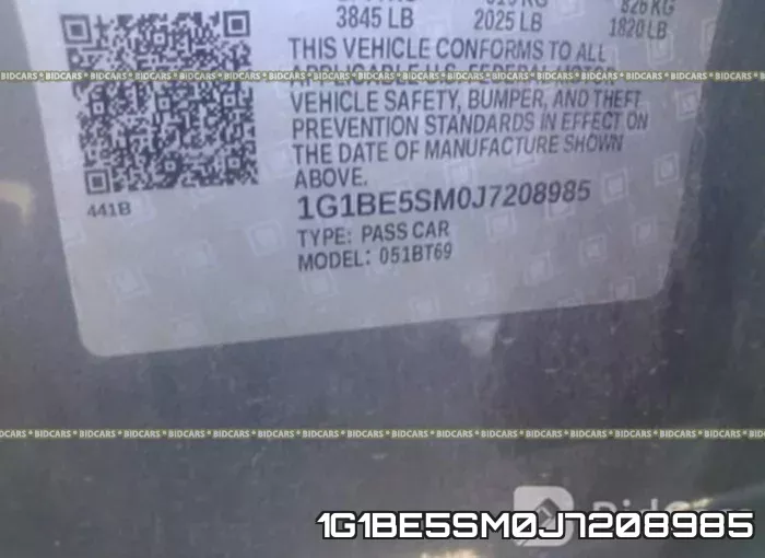 1G1BE5SM0J7208985 фото 10