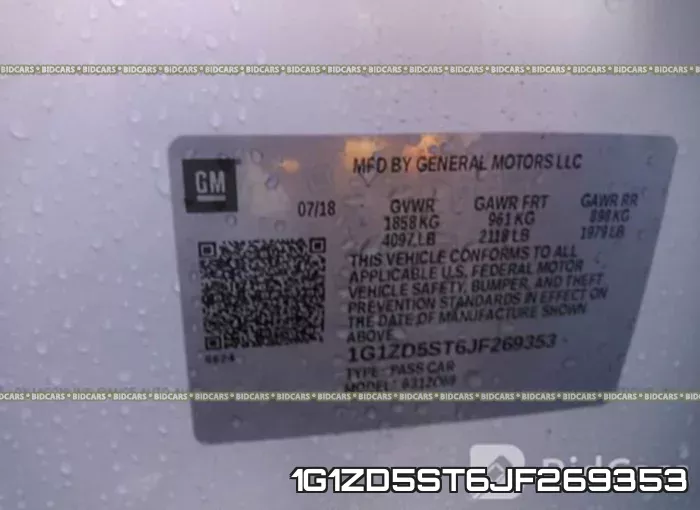 1G1ZD5ST6JF269353 фото 10