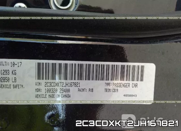 2C3CDXKT2JH167821 фото 10