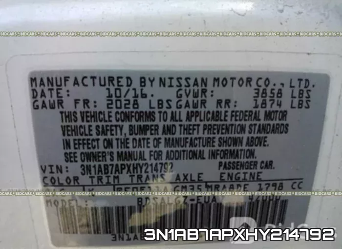 3N1AB7APXHY214792 фото 10