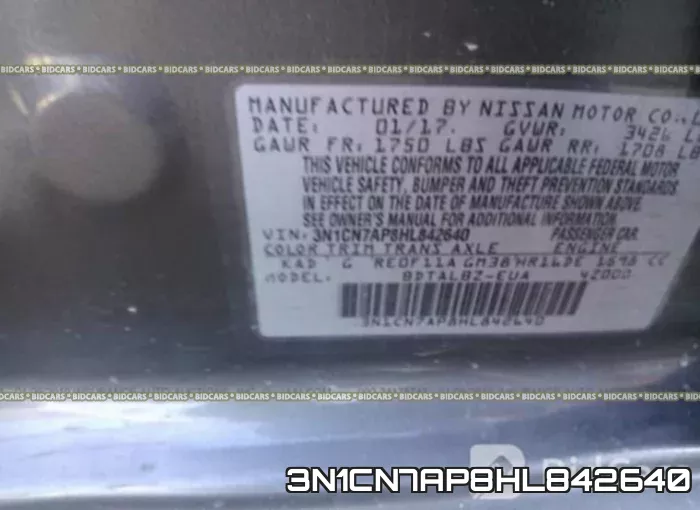 3N1CN7AP8HL842640 фото 9